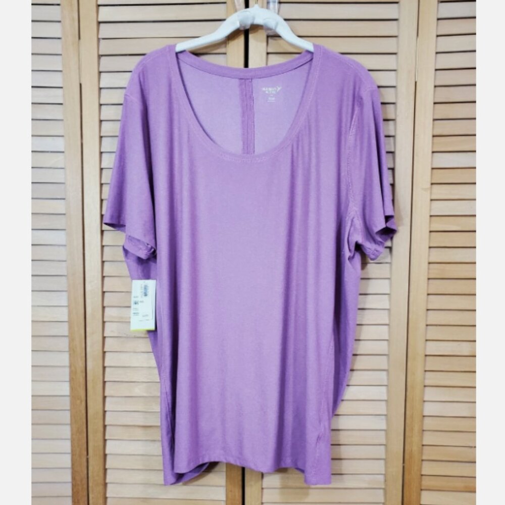Old Navy Active Pink Go-Dry Tie-Back Short Sleeve Top XXL - Picture 4 of 5